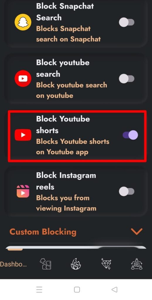 block youtube shorts